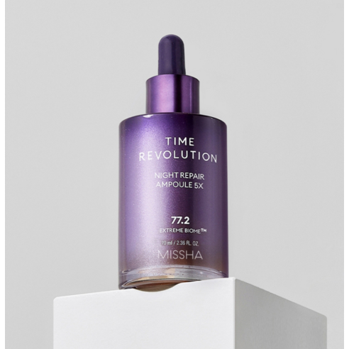 Missha Time Revolution Night Repair FiveX Ampoule 30ml + 15ml set, 1 piece Authentic K-Beauty