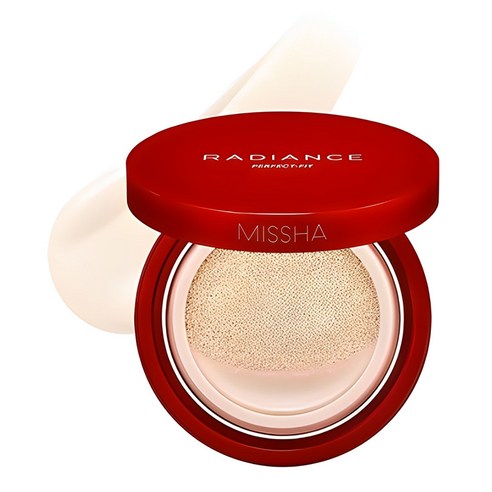 Missha Radiance Perfect Fit Cushion 15g, No. 19 Ivory, 1 piece Authentic K-Beauty