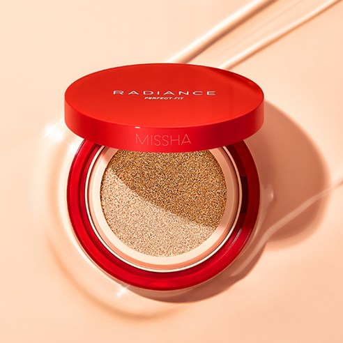 Missha Radiance Perfect Fit Cushion 15g, 21N Vanilla, 1 piece Authentic K-Beauty