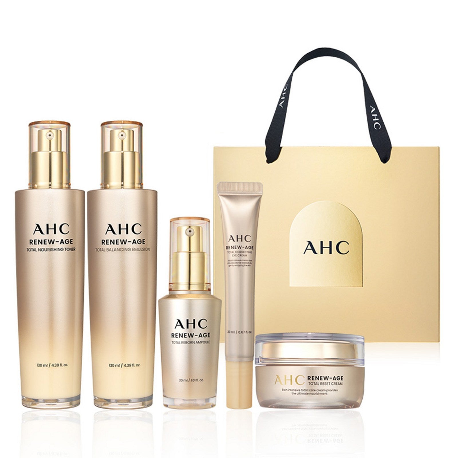 AHC Renew Age Total 4 types + Eye Cream 20ml gift set, 1 set Authentic K-Beauty
