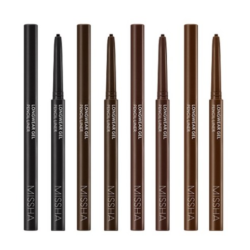 Missha Long Wear Gel Pencil Liner 0.14g, titanium black, 1 piece Authentic K-Beauty