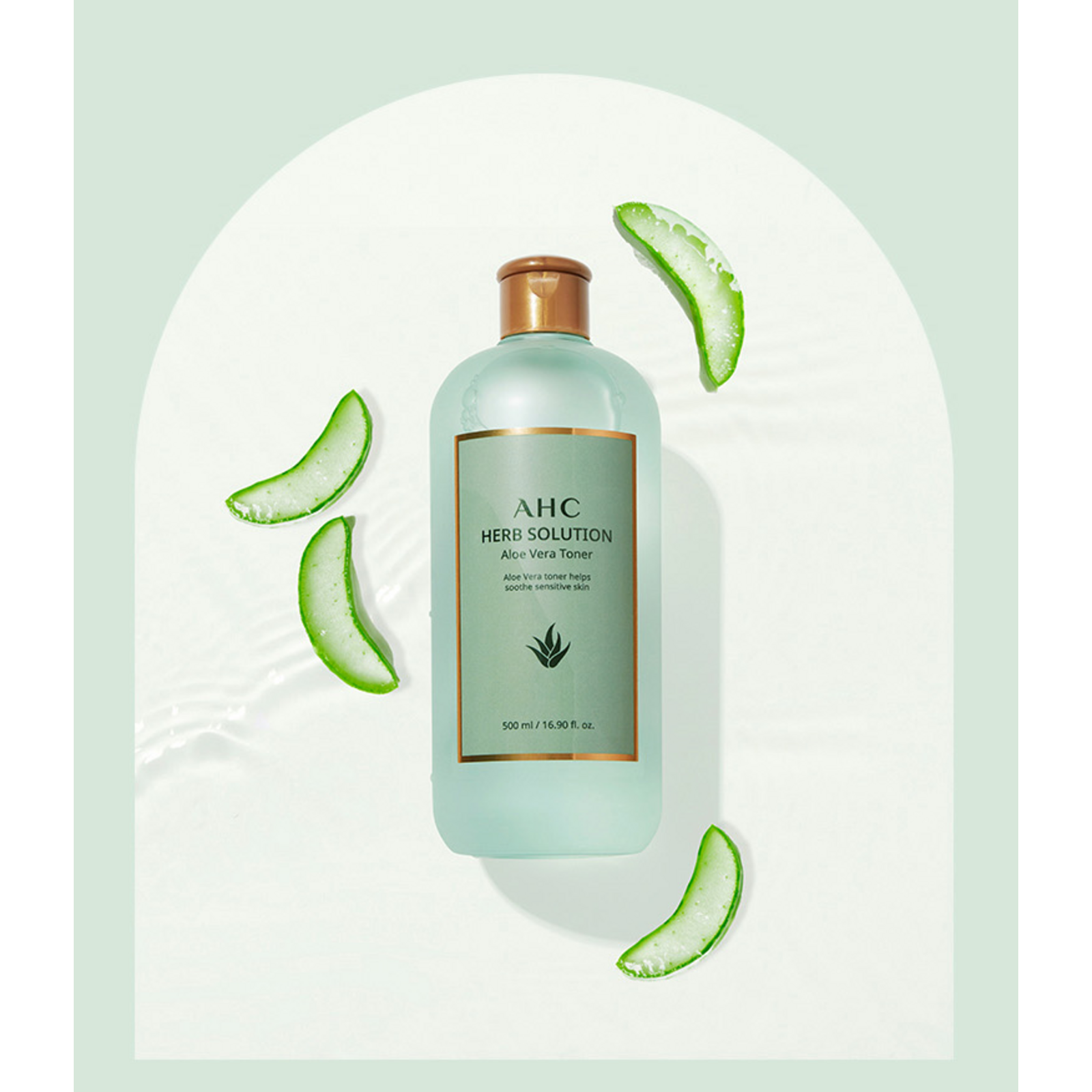 AHC Herbal Solution Aloe Vera Toner, 500ml, 1 unit Authentic K-Beauty