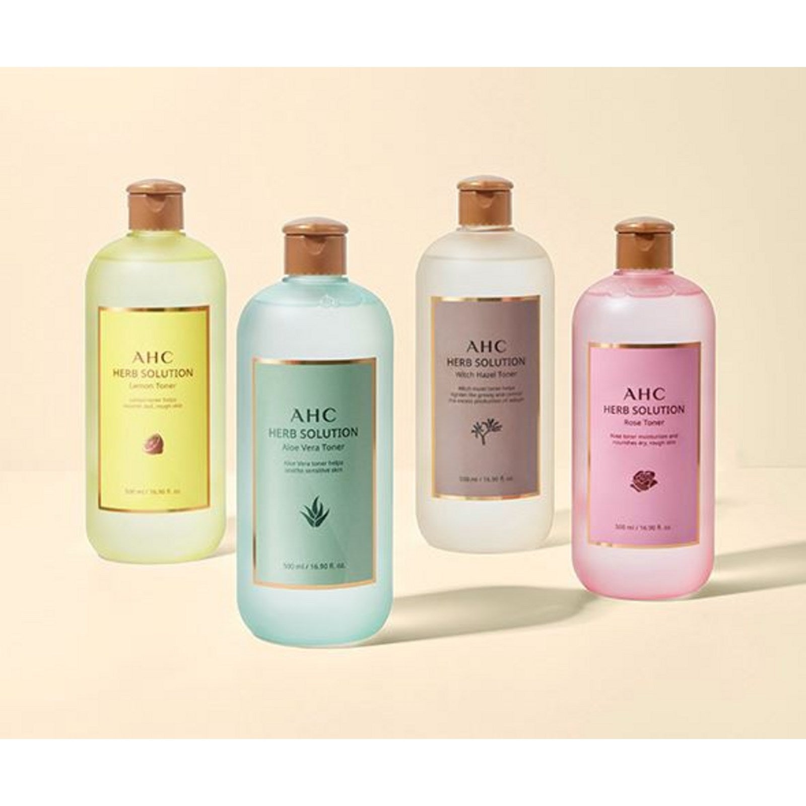 AHC Herbal Solution Aloe Vera Toner, 500ml, 1 unit Authentic K-Beauty