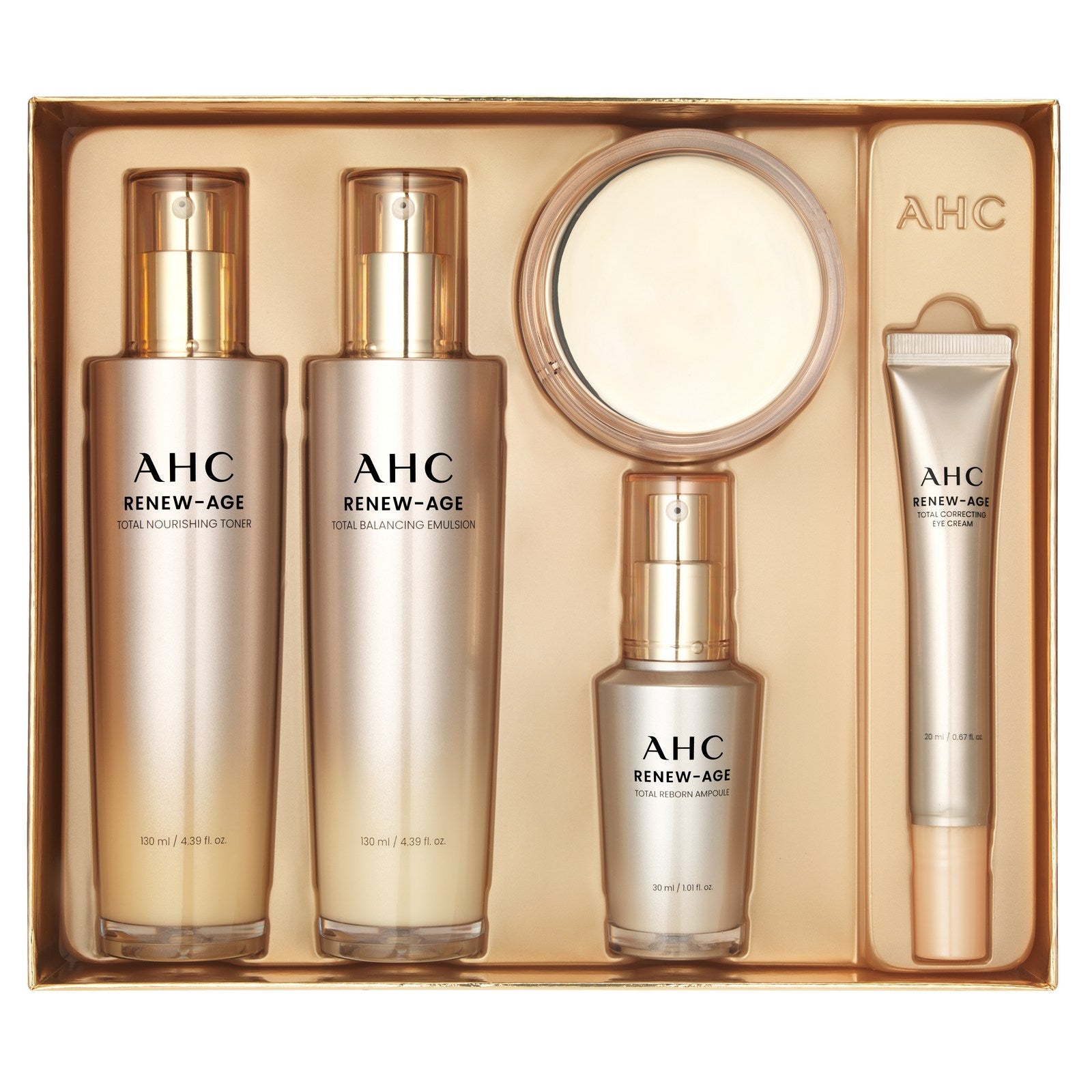 AHC Renew Age Total 4 types + Eye Cream 20ml gift set, 1 set Authentic K-Beauty