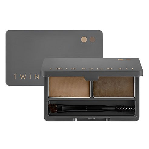 Missha Twin Brow Kit 4.4g, No. 2 Gray Brown, 1 pc. Authentic K-Beauty