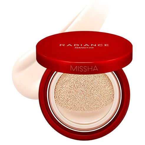 Missha Radiance Perfect Fit Cushion 15g, 21N Vanilla, 1 piece Authentic K-Beauty