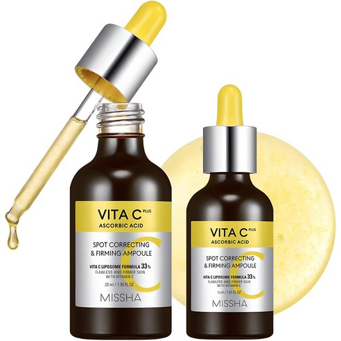 Missha Vita C Plus Blemish C Elasticity Ampoule 20ml + 15ml, 1 set Authentic K-Beauty